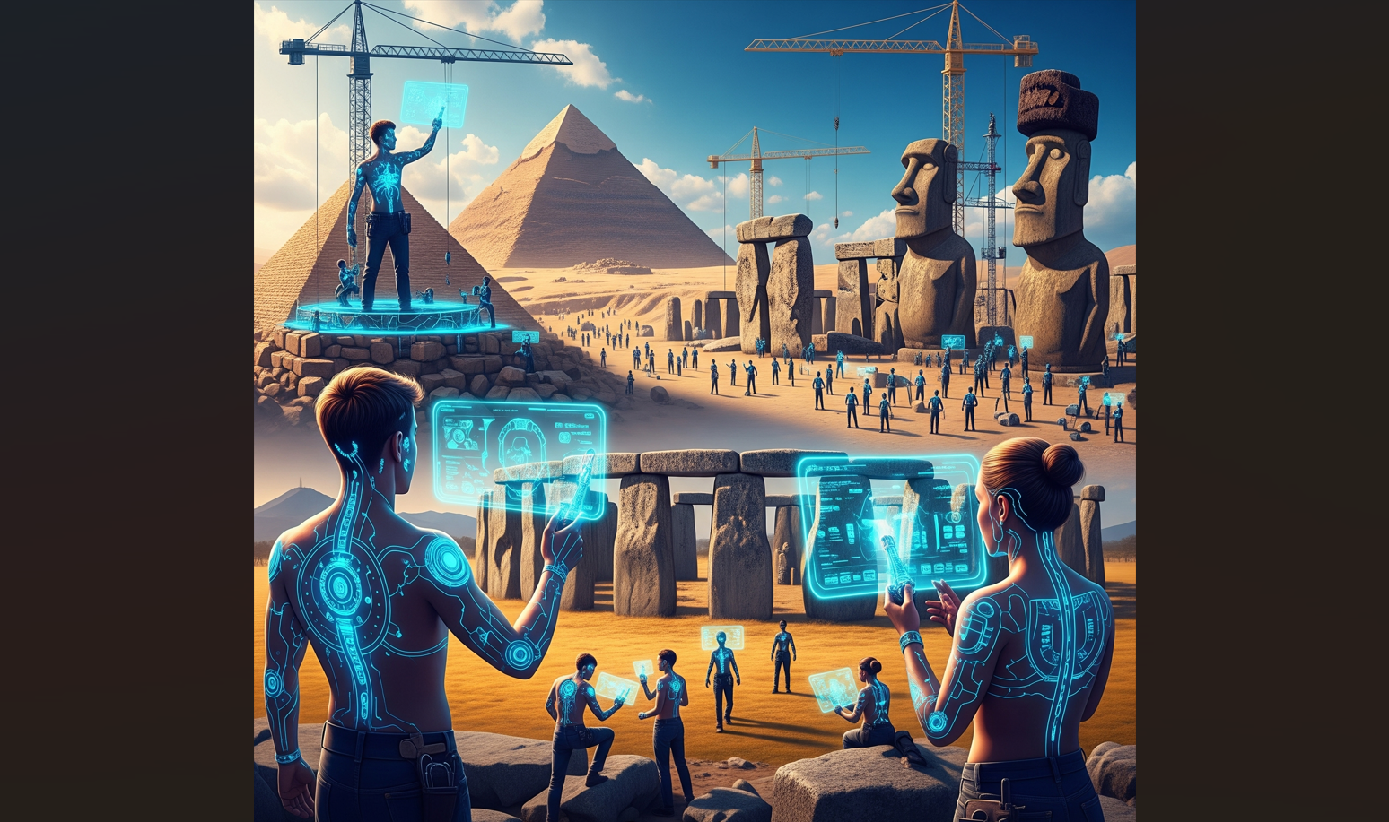 The Cosmic Laboratory: Were Earth’s Megastructures Built by Future Humans? Cover Image